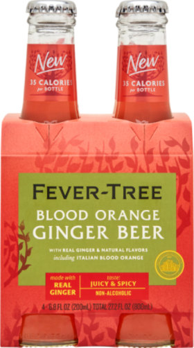 FEVER TREE GINGER BEER BLOOD ORANGE 4-PACK 4X20CL
