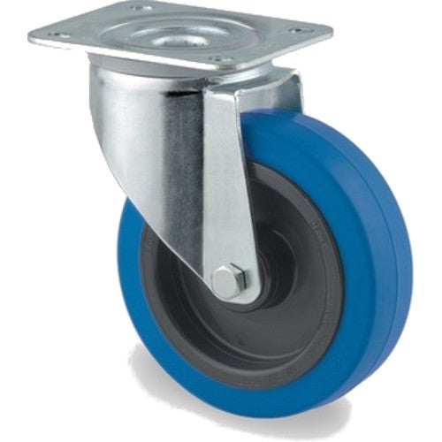 TENTE 3470 UFR 125 P62 blauw zwenkwiel 125 mm