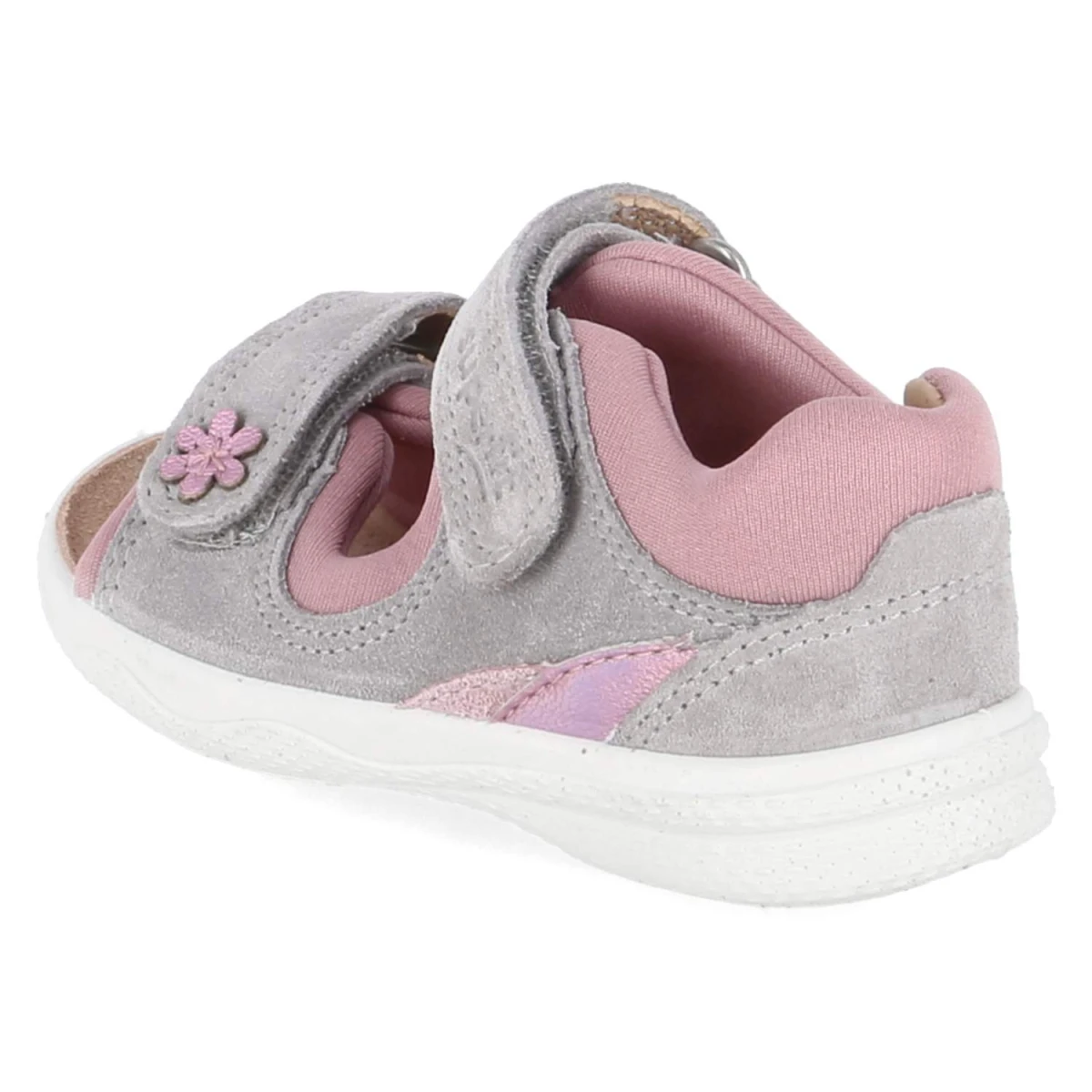 SuperfitSandalen POLLY - HELLGRAU/ROSA