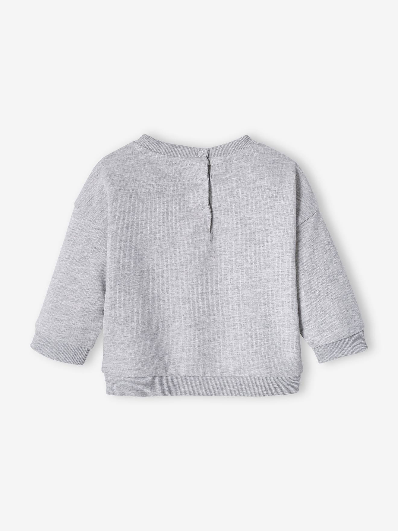 Moletom básico de lã polar para bebê, azul escuro