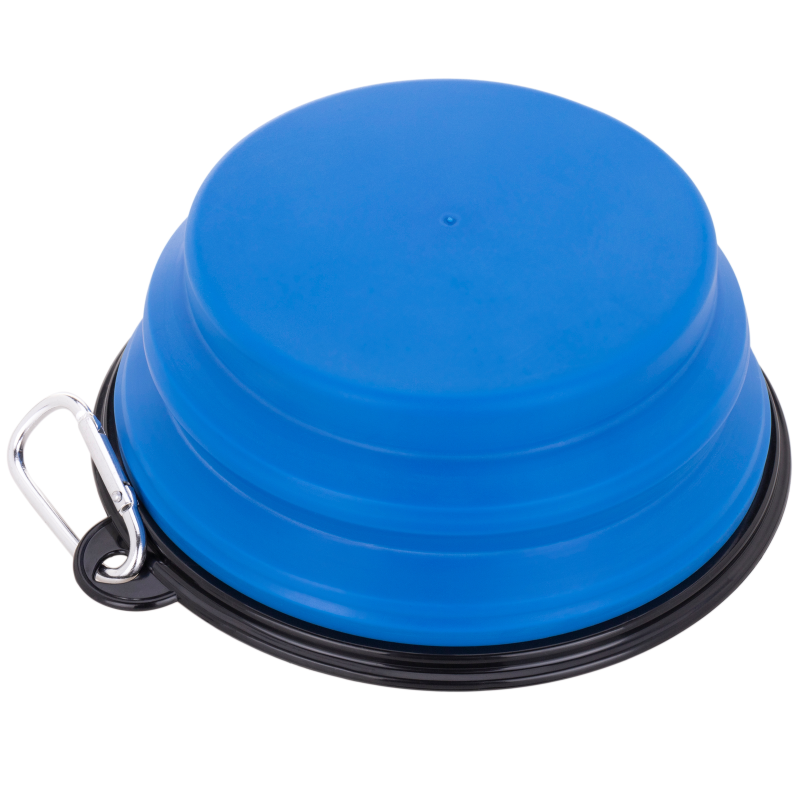 Comedouro dobrável de borracha para animais de estimação, 1000ml, azul