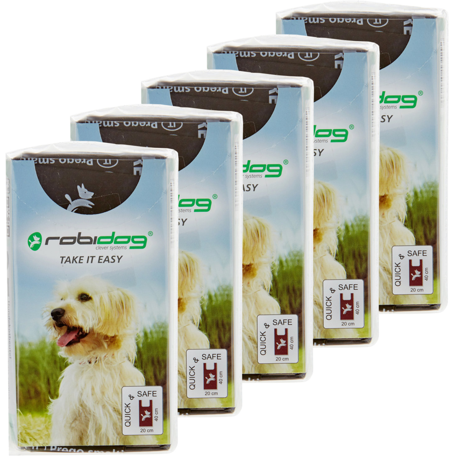 Robidog TAKE IT EASY 25 Hundekotbeutel, dunkelbraun 5x 25ST