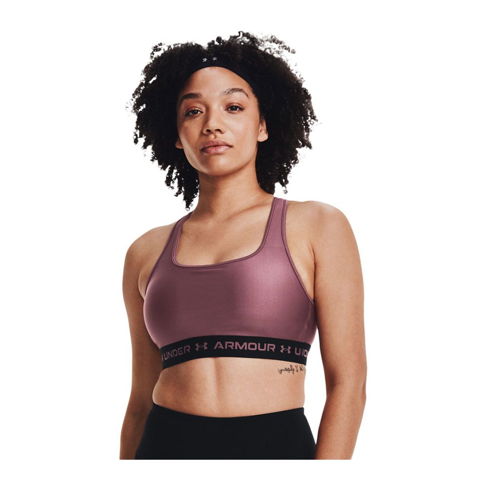 Under Armour CROSSBACK MID - Brassière Femme violet
