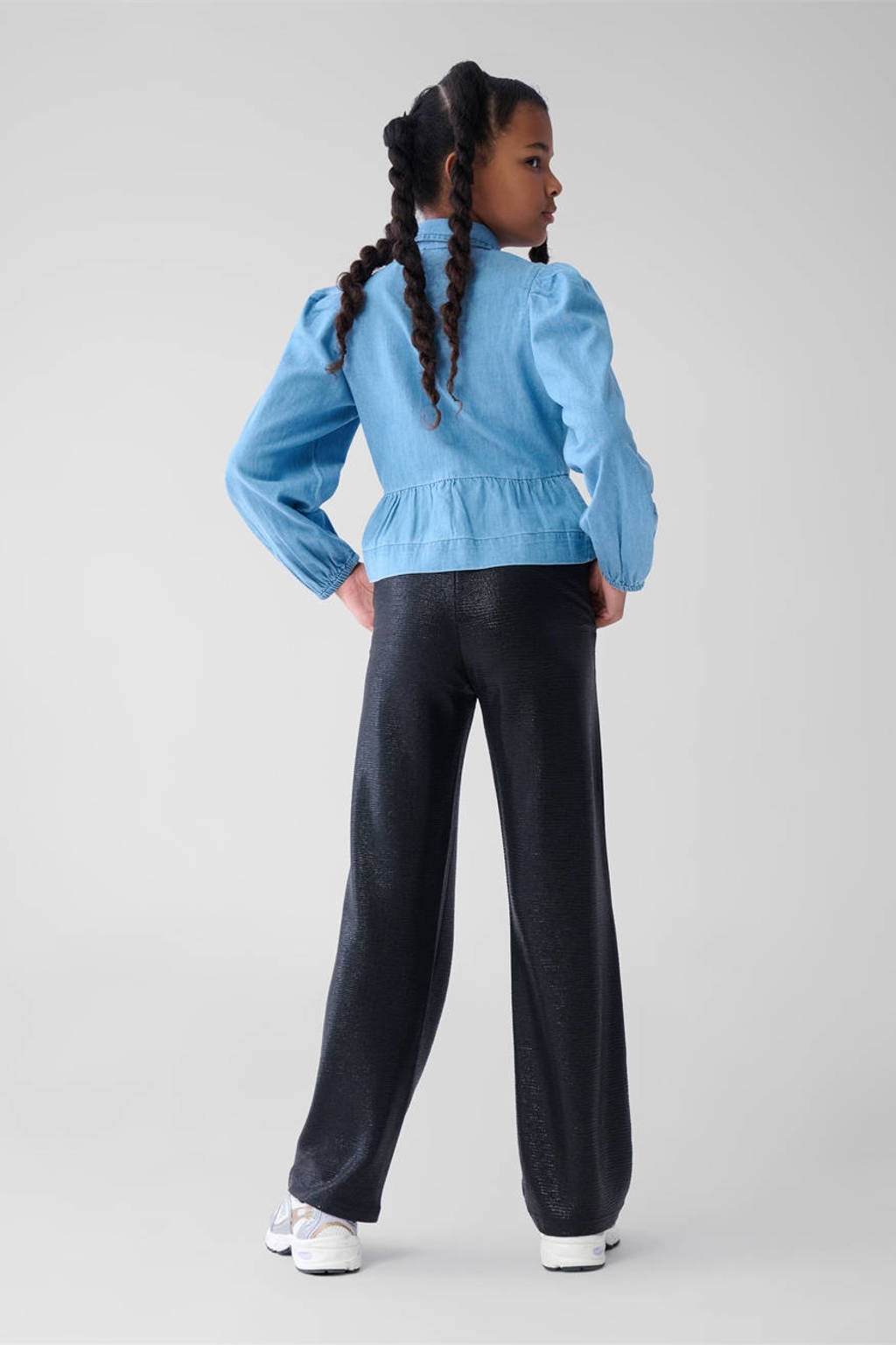 Shoeby wide leg broek zwart