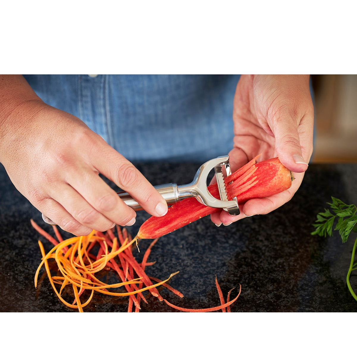 Rösle Vegetable peeler vertical 17 x 5.5 cm Steel