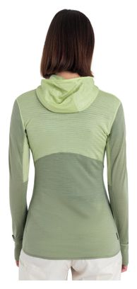 Polaire Femme Icebreaker Merinos 200 Realfleece Descender Vert