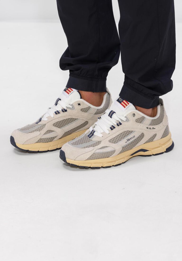 beige mercer amsterdam lage sneakers the re-run americana