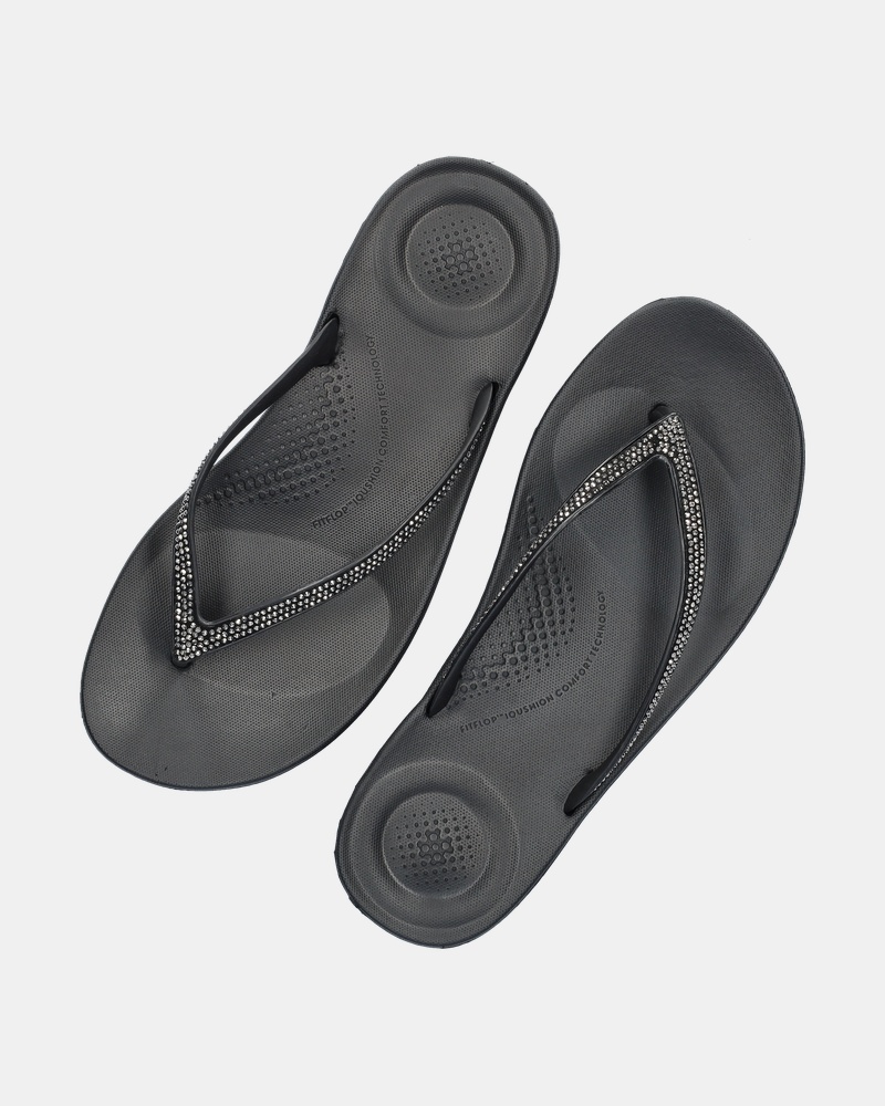 Fitflop Iqushion Sparkle Slippers  - zwart