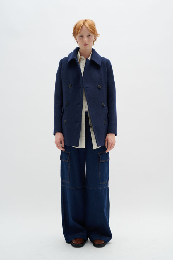 InWear PerryIW Sailor Coat Marine blue melange