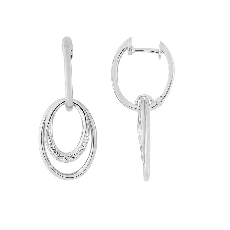 Boucles d'oreilles Femme - Oxyde de zirconium - Argent 925