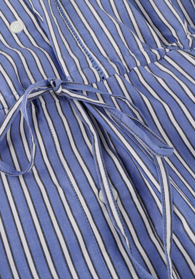 TOMMY HILFIGER blauw/wit gestreepte tommy hilfiger midi jurk org co stripe midi shirt dress