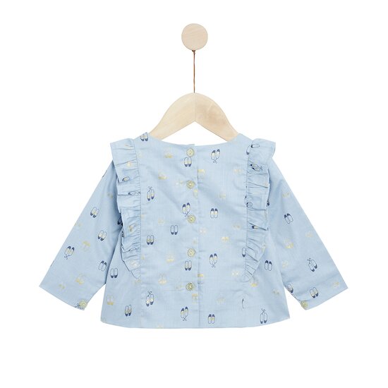 Bleu Ballerine Tunique manches longue   Print Luxembourg        de               Marèse