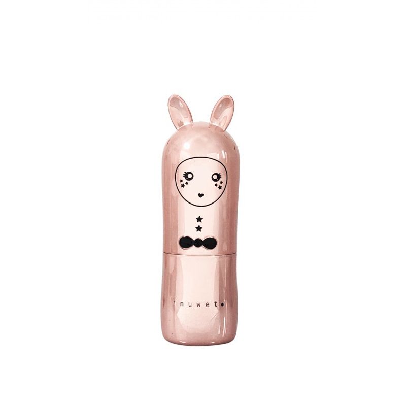 Baume à lèvres rose beige collection métal nude Inuwet