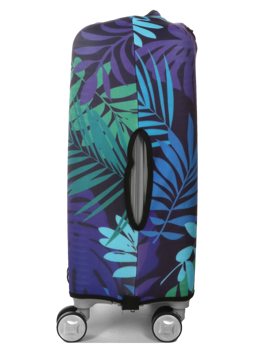 Housse de valise Periea Green and Blue Palm Leaves S