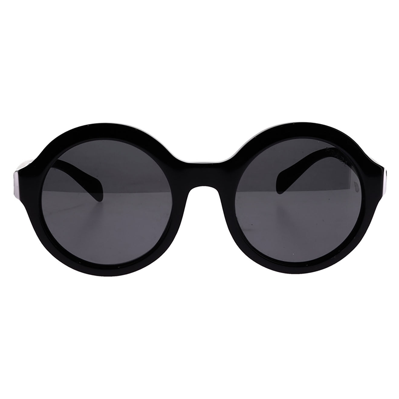 Prada Lunettes de Soleil tondes noires - Très bon état