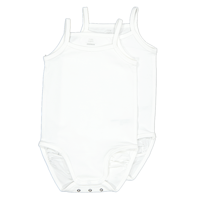 Baby romper  2-Pack Wit kopen? Goed en goedkoop