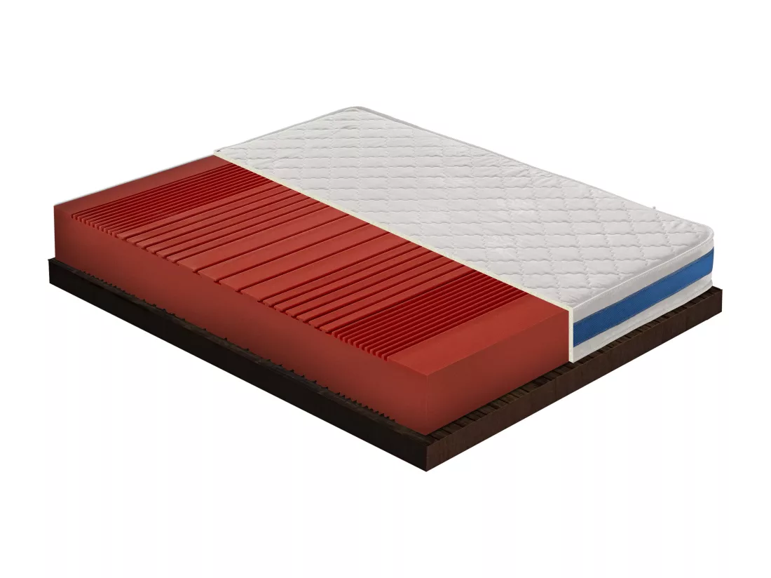 Matelas en mousse - réversible - 11 zones de confort – niveau de rigidité H1 100x190 cm