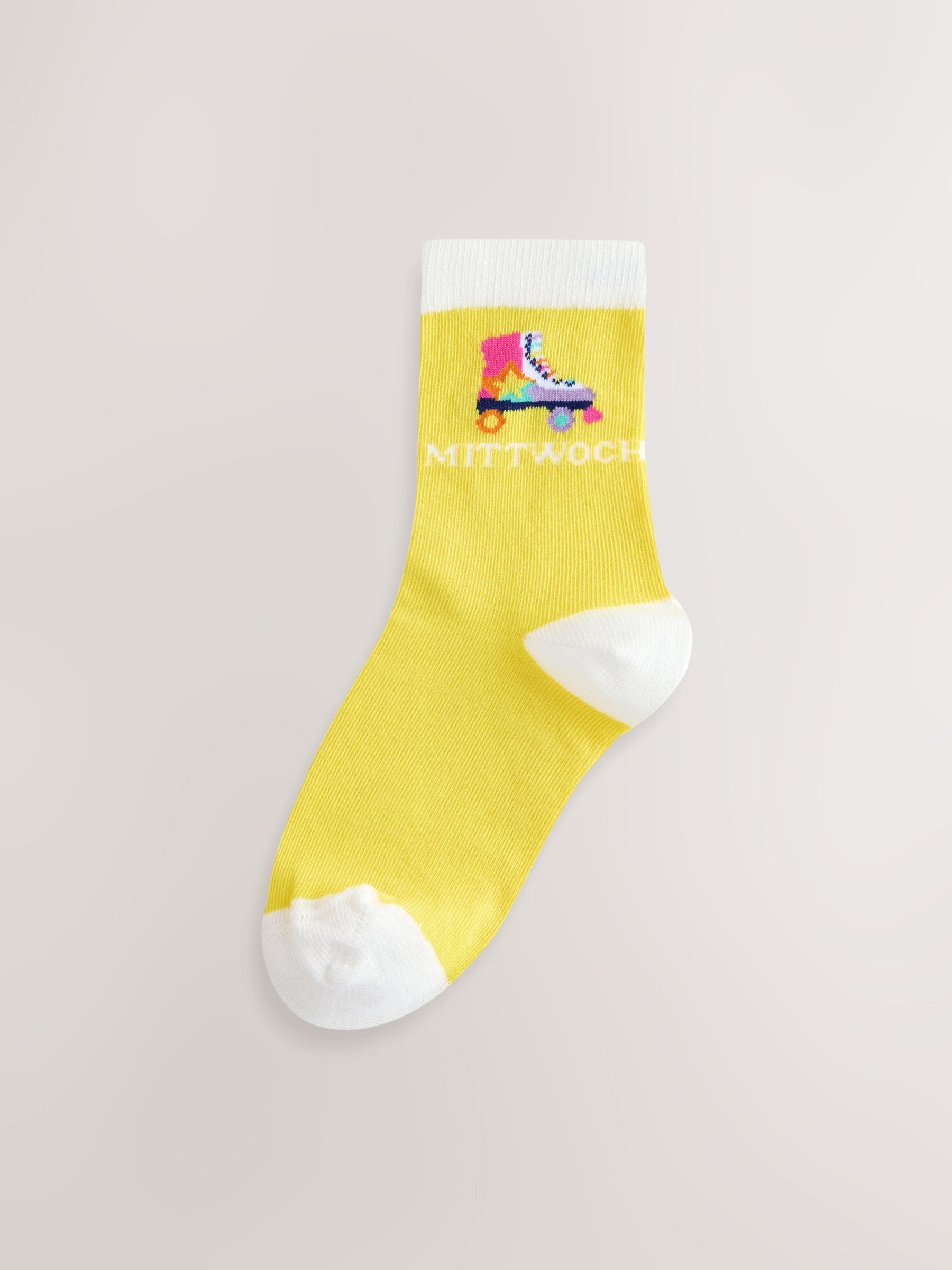 Pastelkleurige regenboogprint - Little Bird by Jools Oliver German Days Of The Week Socks 7 Pack