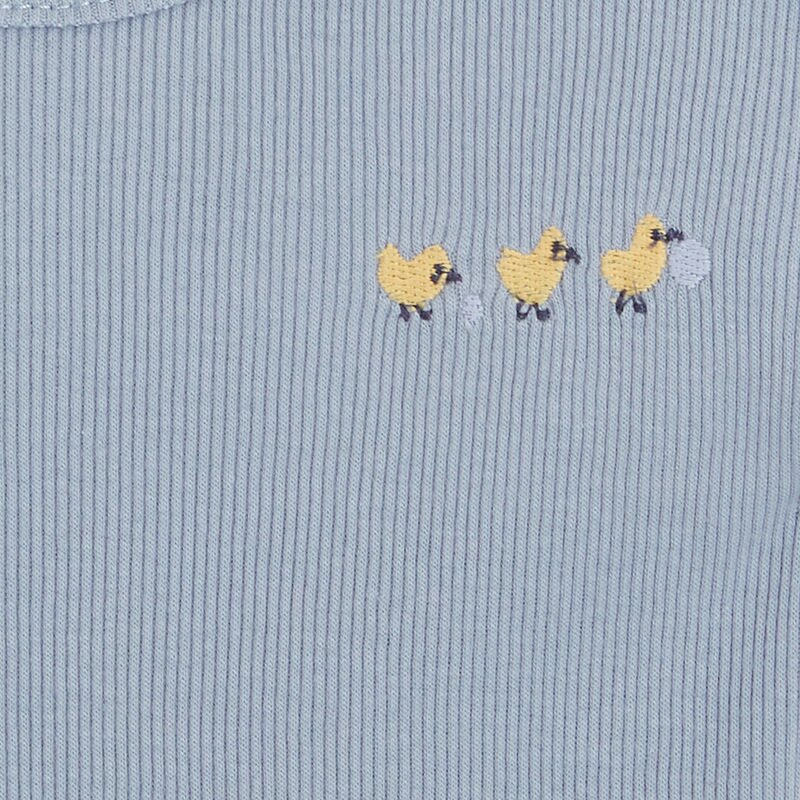 T-shirt manches courtes bébé en coton bio bleu Absorba Bleu