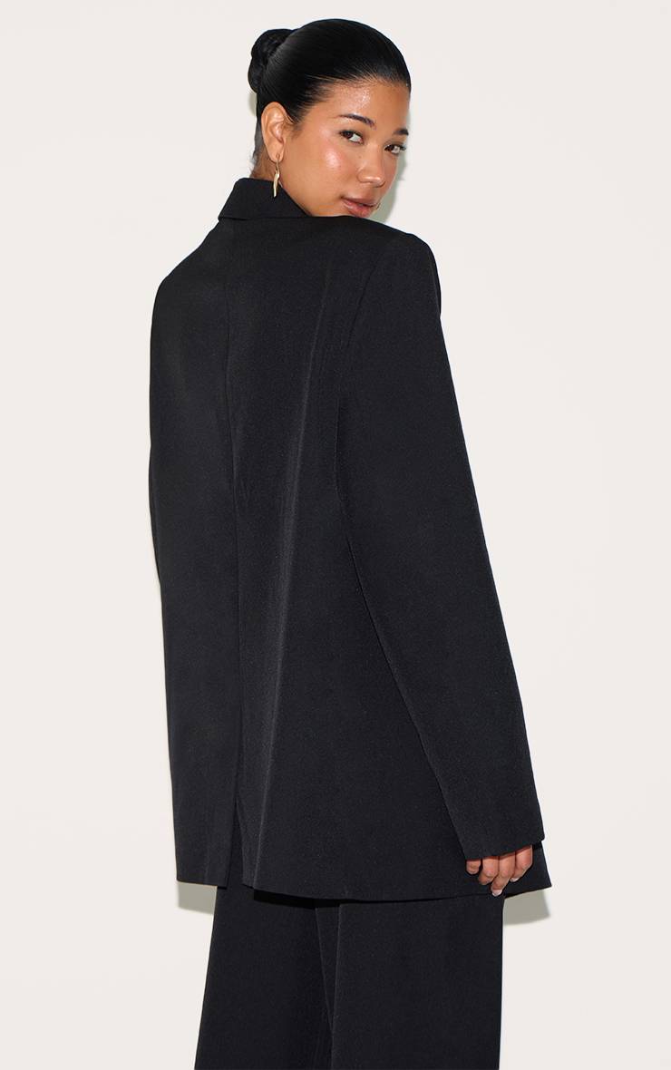 Noir Ensemble Coordonné Blazer Ajusté Tissé
