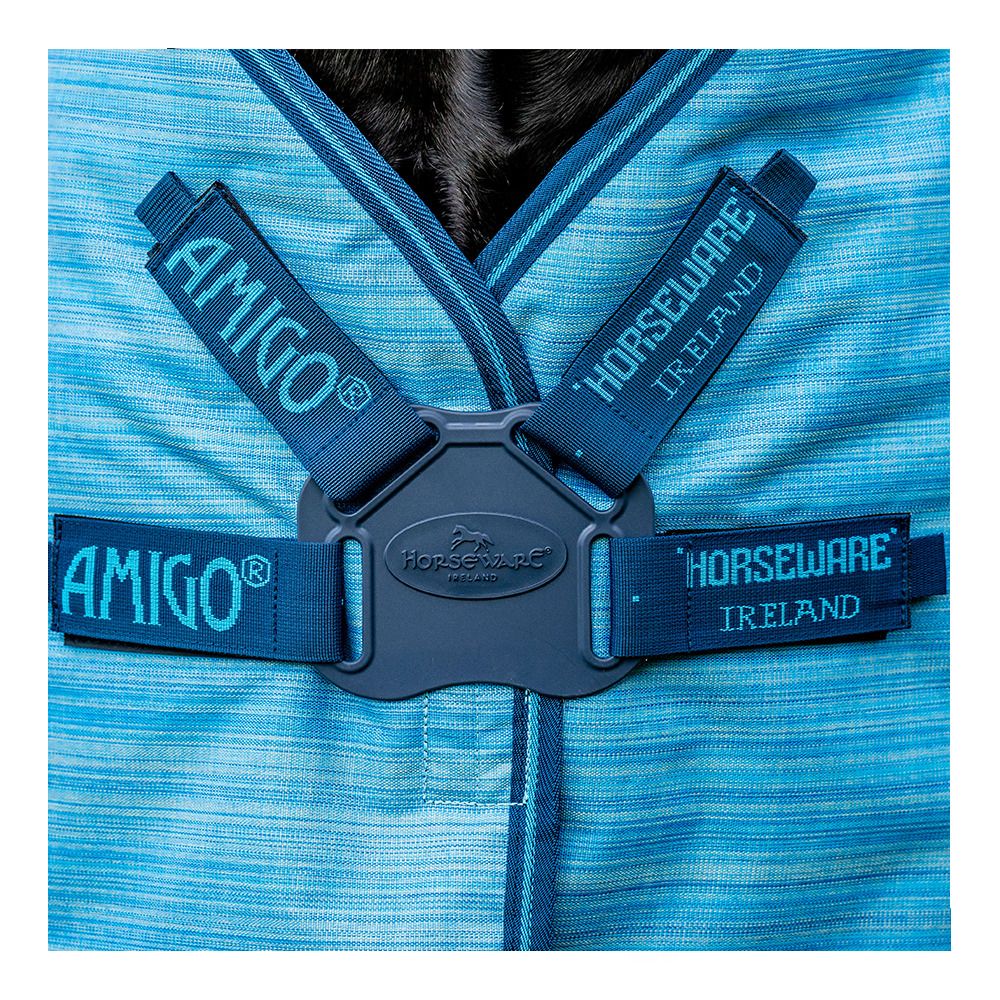 Horseware AMIGO HERO REVIVE PLUS 900D 200G - Couverture de paddock ocean blue