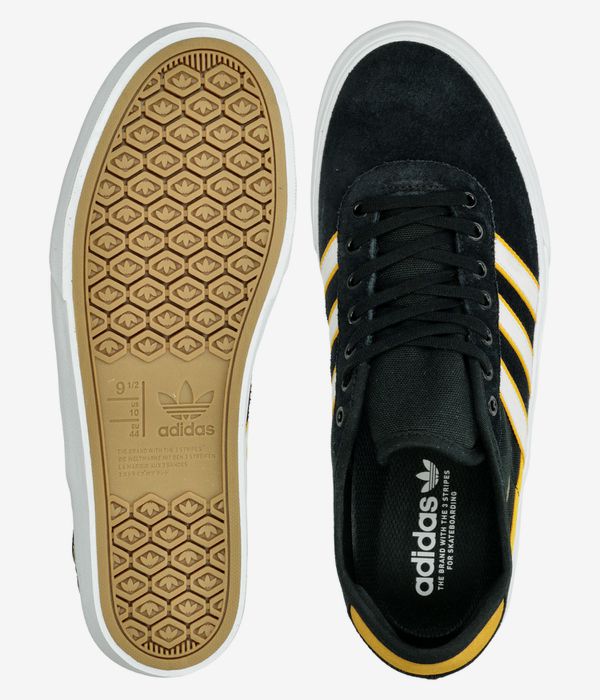 adidas Skateboarding Delpala Premiere Schuh (core black white yellow)