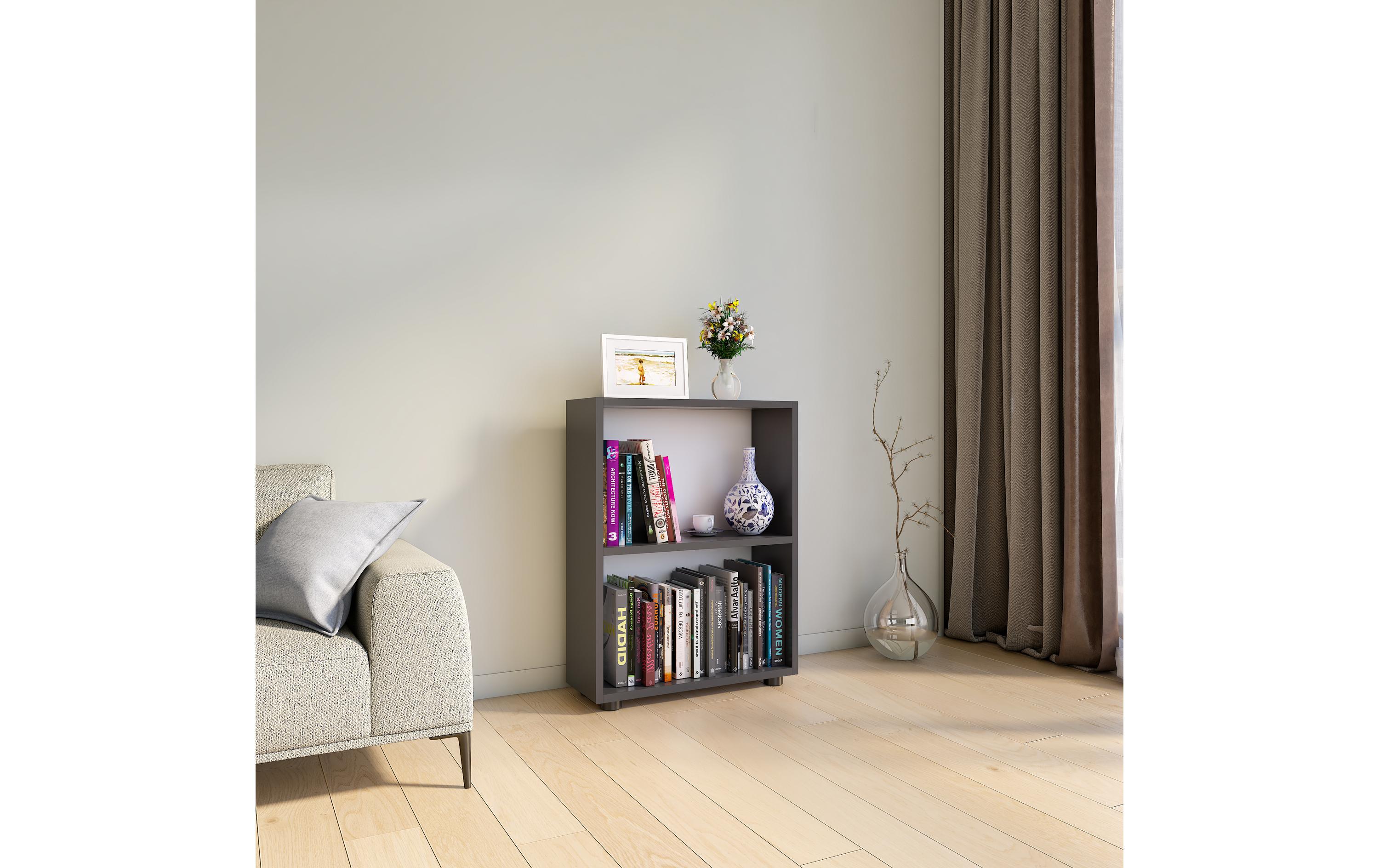 Regal Bulas 2-fach 72 x 55 cm, AnthrazitStandregal