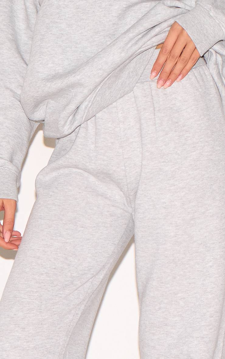 Gris Cendré Jogging Évasé À Ourlet Fendu