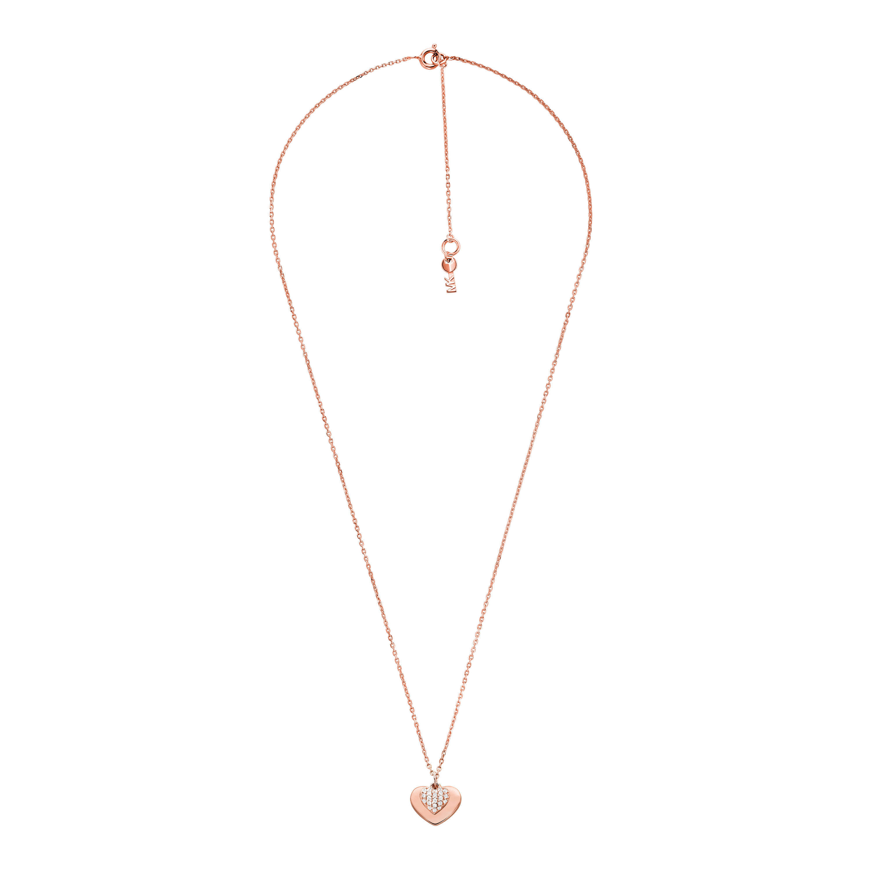 Michael Kors collier MKC1120AN791 Kors Love roségoudkleurig