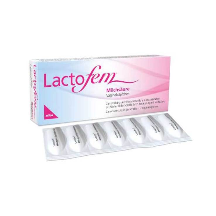 Lactofem Milchsäure Vaginalzäpfchen, 7 St