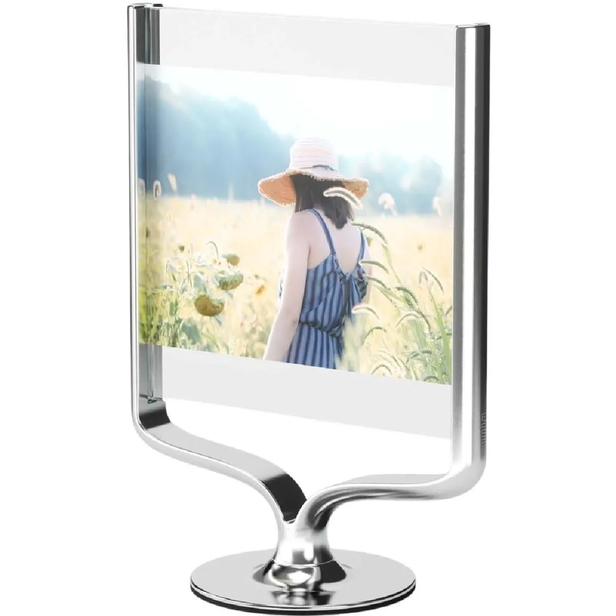 UMBRA Cadre photo rotatif aluminium Wishbone chrome