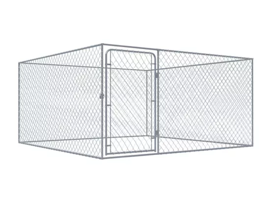 Chenil extérieur cage enclos 200 x 200 x 100 cm 02_0000471