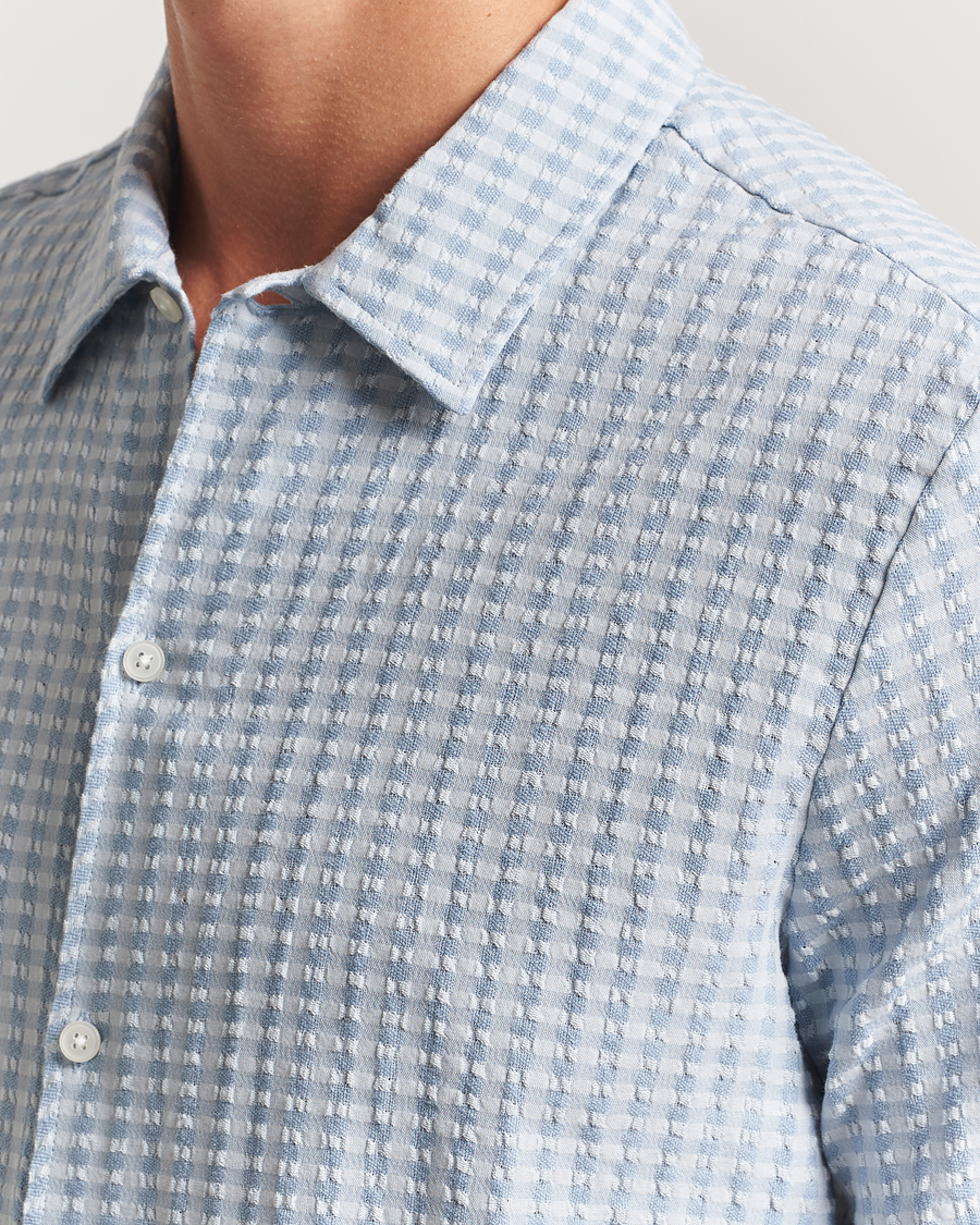 Samsøe Samsøe Avan Structured Short Sleeve Shirt Gray Dawn