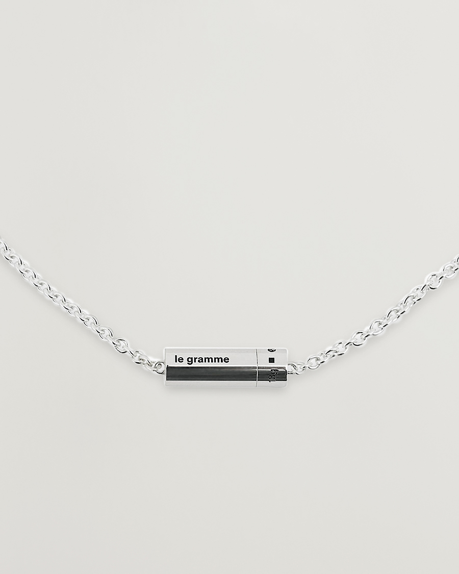 LE GRAMME Chain Cable Necklace Sterling Silver 13g