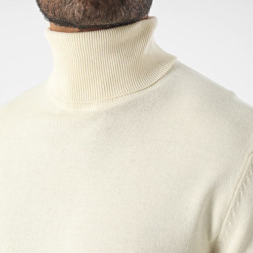 Pull Col Roulé Alex Beige