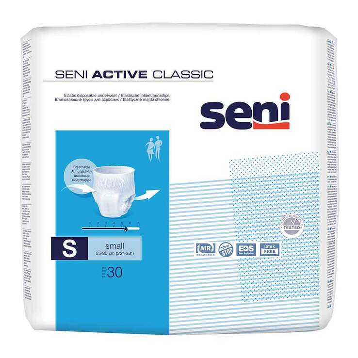Seni Active Classic Inkontinenzslip Einm.small, 30 St