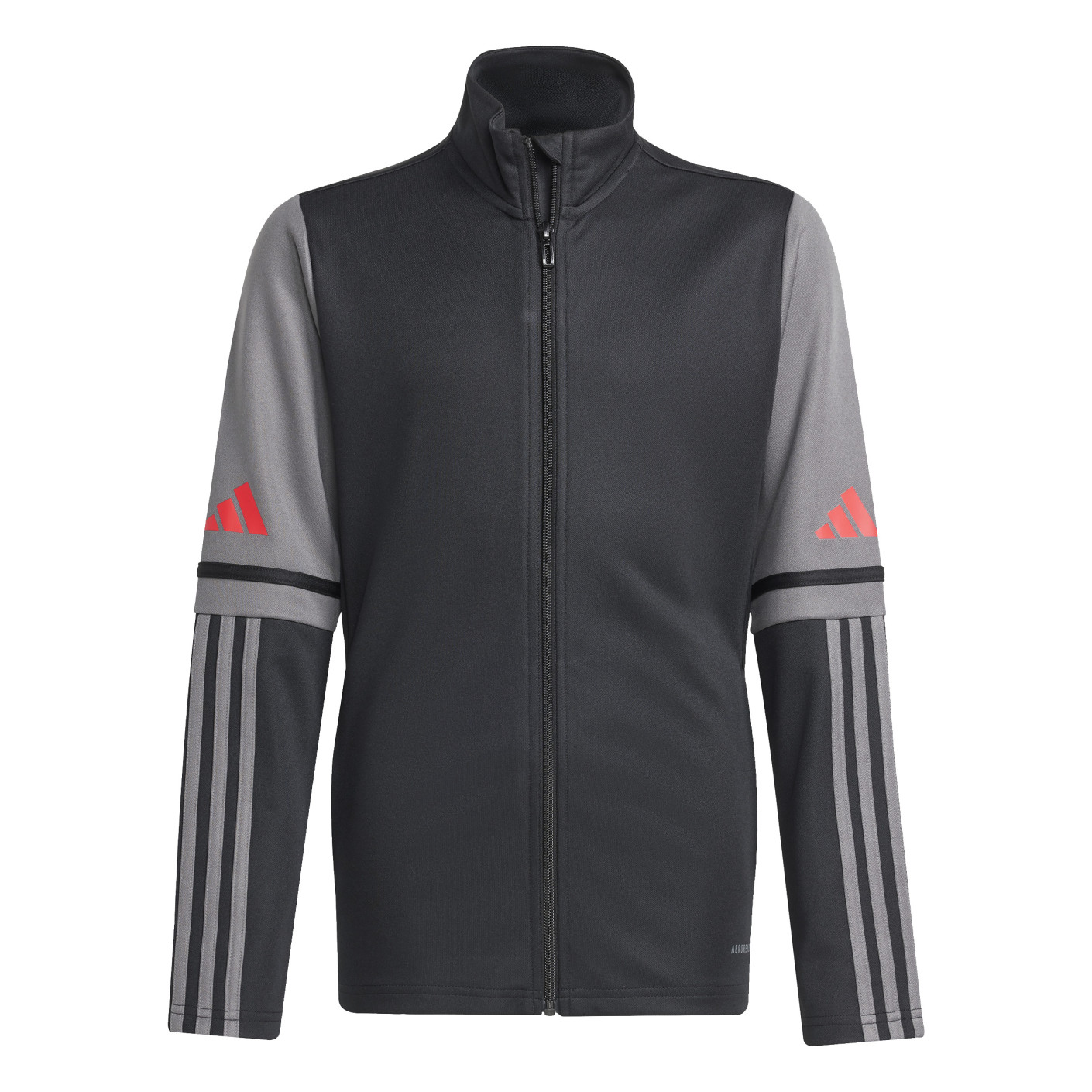 adidas Squadra 25 Trainingspak Full-Zip Kids Zwart Grijs Rood