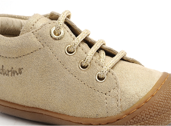 Naturino boots bottine bebe cocoon suede glitter or