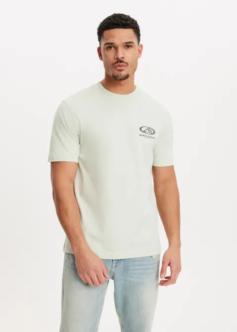 T-shirt met print palm thunder groen (MINT)
