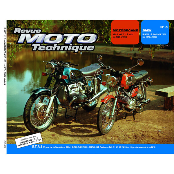 Etai - RMT 06 MOTOBECANE 125 (1969 à 1975) et BMW R50/60/75 (1970 à 1973)