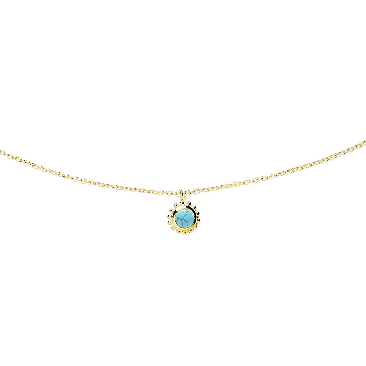 Collier mini Surya Soleil et Turquoise