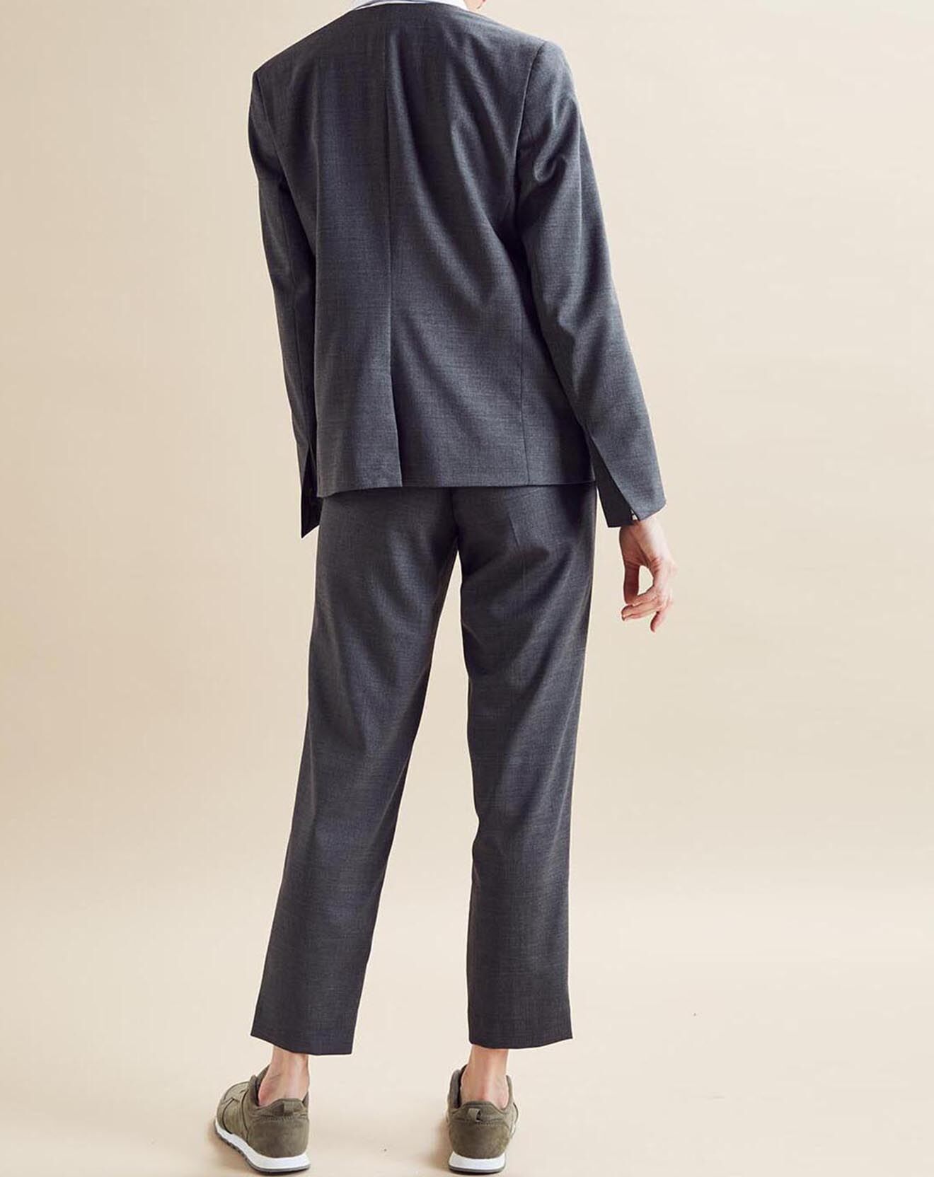 Chloé Stora Veste en Laine mélangée Vezuve gris