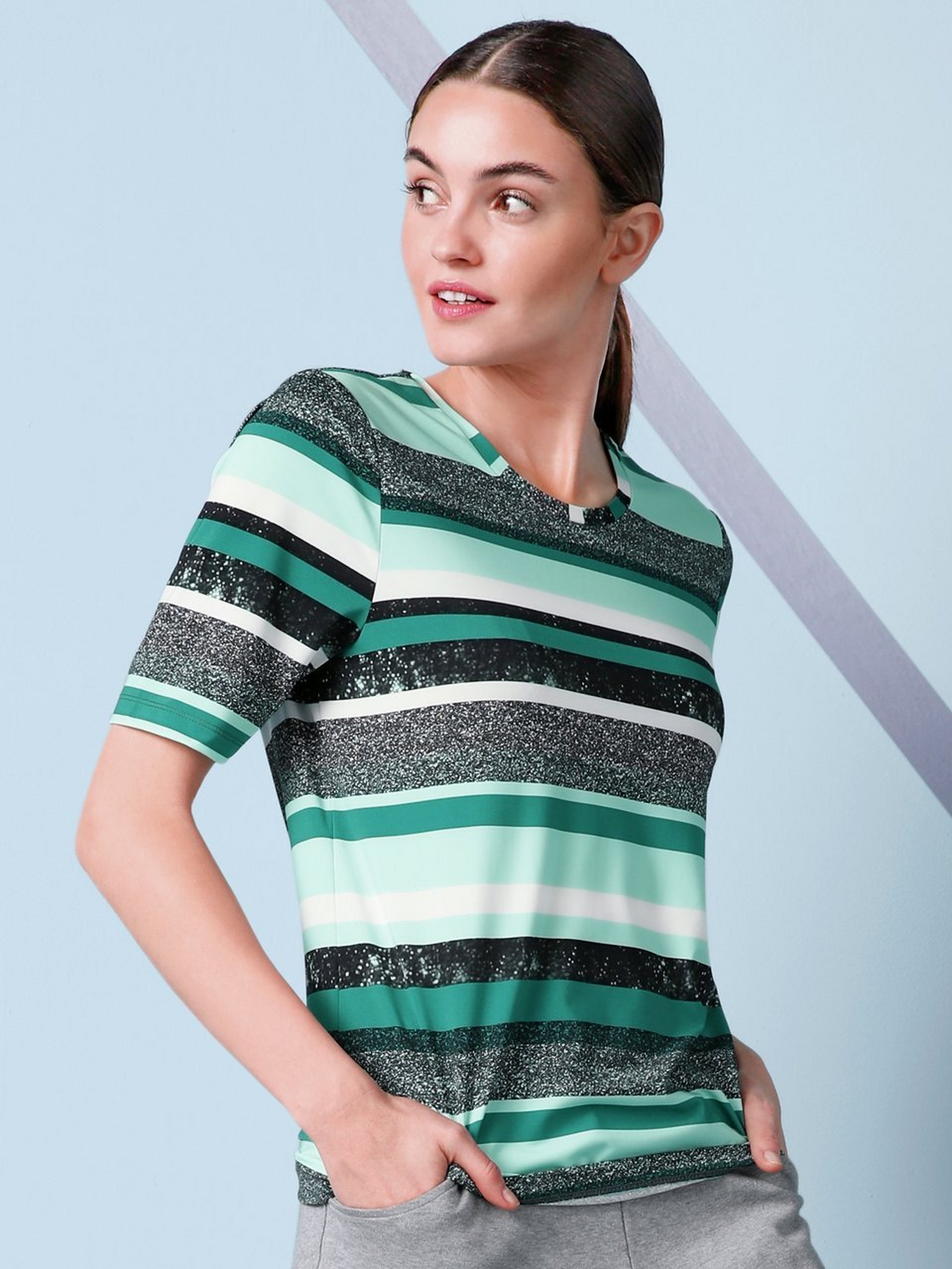 Rundhals-Shirt