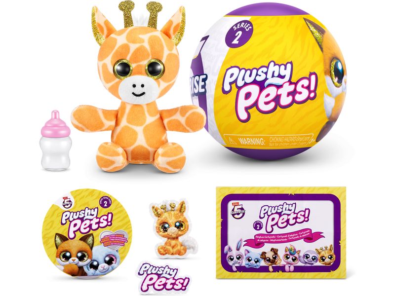 Zuru 5 Surprise Plushy Pets Series 2 assortiert Überraschungs-Plüschtiere