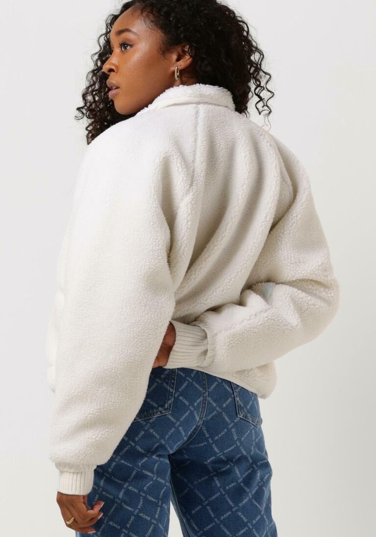 TOMMY JEANS gebroken wit tommy jeans teddy jas tjw reversible sherpa jacket