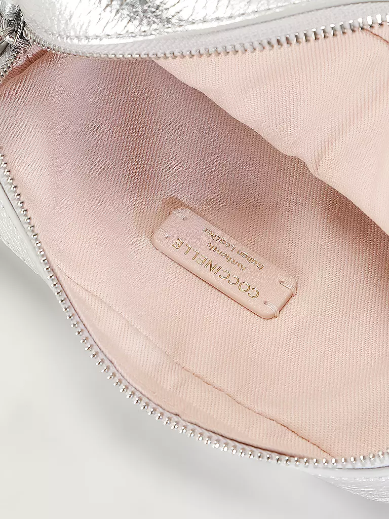 COCCINELLE Ledertasche - Mini Bag TEBE silber