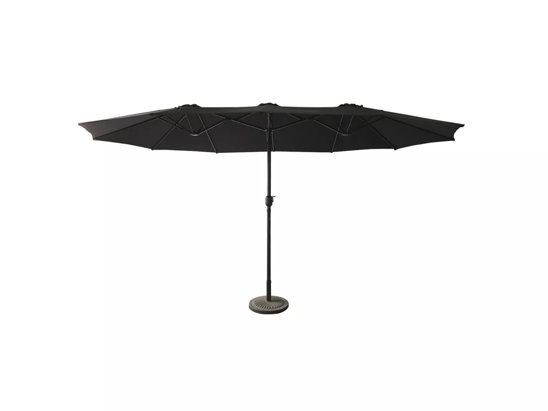 Parasol double 2,7x4,6m LINAI noir - HAPPY GARDEN
