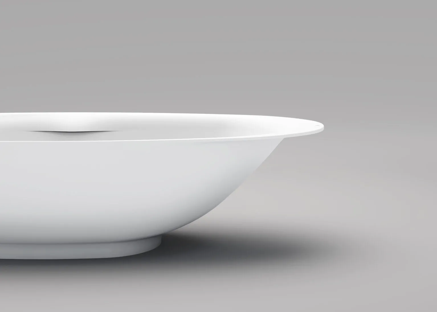 Clou First vrijstaand ligbad solid surface 180x80cm wit mat met plug en sifon wit mat