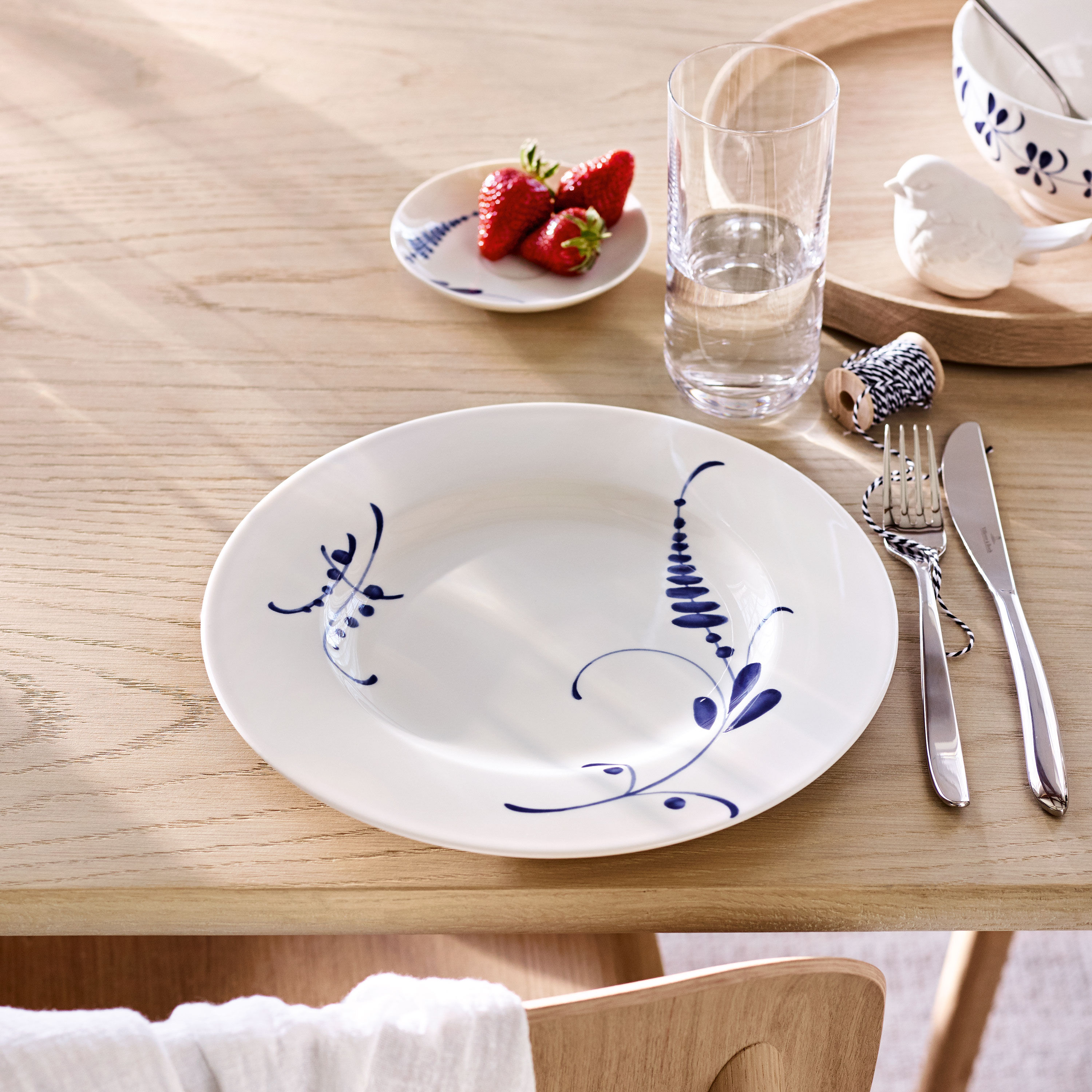Vieux Luxembourg Soup bowl White, 9.6'', Premium Porcelain