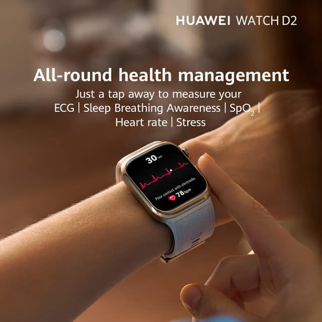 Huawei Watch D2 smartur (sort)